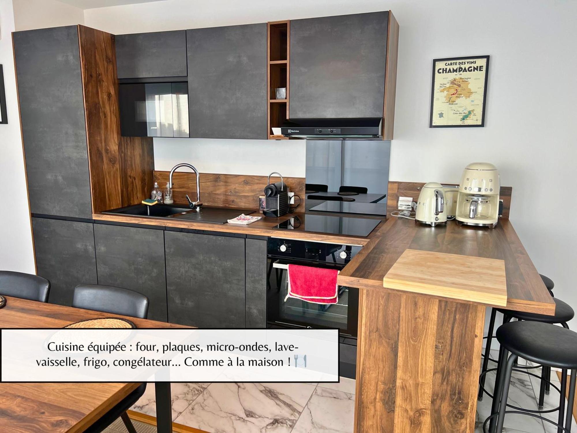 L'eclat Champenois - Terrasse-gare-arena Appartement Reims